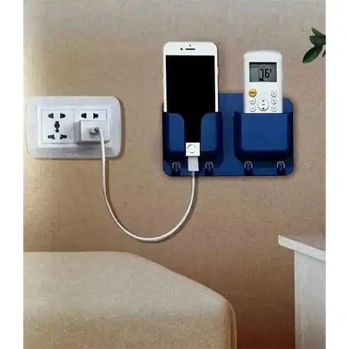 Wall Mount Mobile & Key Holder | Dual Purpose Organizer