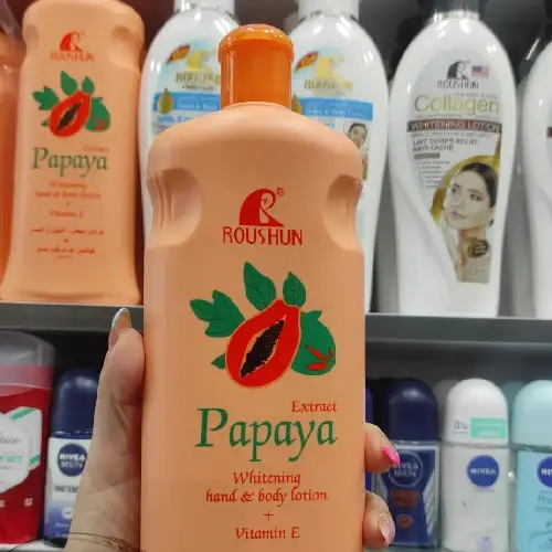 Papaya body lotion 600 ml, cheap, single and wholesale, code M2096