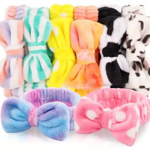 Woolen headband for skin routine, cheap, single and wholesale, M2097