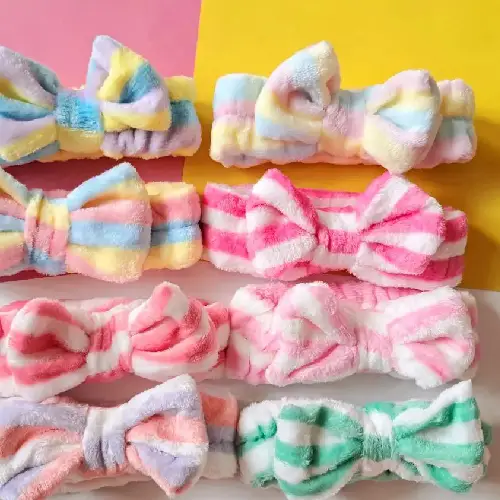 Woolen headband for skin routine, cheap, single and wholesale, M2097