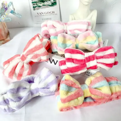 Woolen headband for skin routine, cheap, single and wholesale, M2098