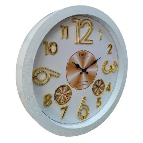 پخش ساعت دیواری لیندو  سفید تک و عمده کد t865