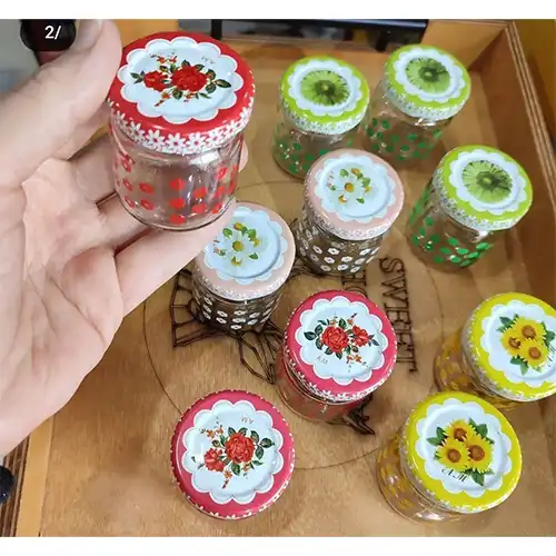 Small Glass Jar for Dry Food Storage