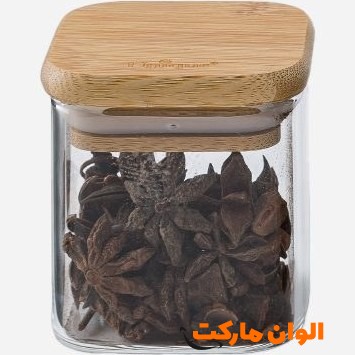 جا ادویه درب چوبی سایز کوچک اکرولیک هومکت تک و عمده کد G4632