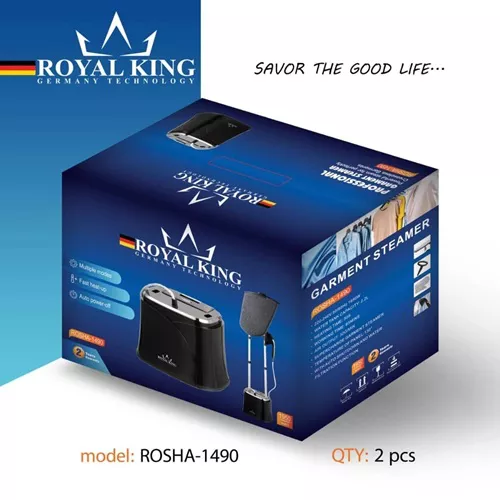 اتو بخار ایستاده و بخارگر دستی سوپرشارژ رویال کینگ مدل 1490 تک و عمده کدP483