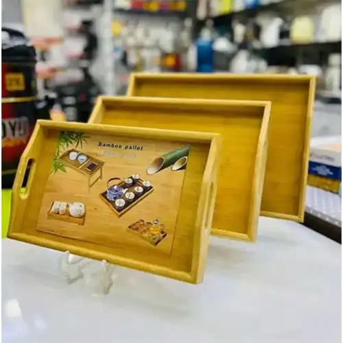 خرید سینی پذیرایی بامبو تک و عمده کد L684