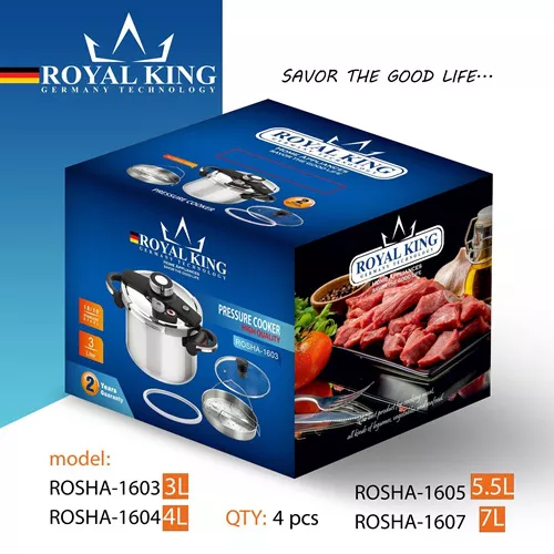 پخش زودپز کلیپسی رویال کینگ 9 لیتر1609 تک و عمده کدP504