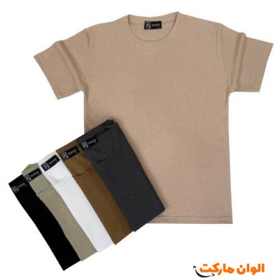 تیشرت مردانه مراکشی پارچه زنبوری ab62 تک و عمده