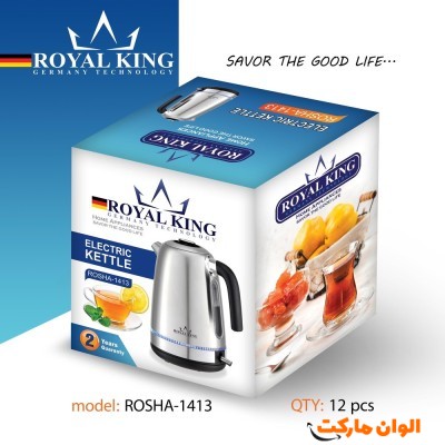 کتری برقی رویال کینگ ROSHA1412 کد E418 تک و عمده