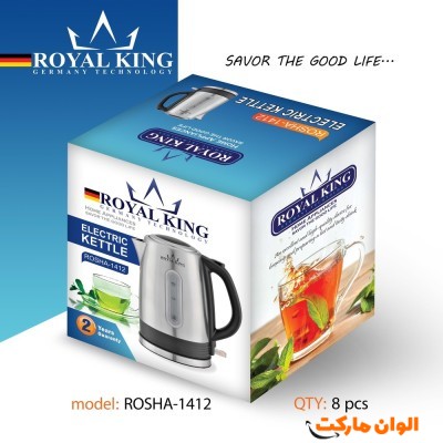 کتری برقی درجه یک رویال کینگ 1413 کد E419 تک و عمده