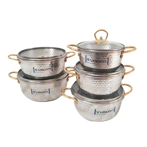 خریدسرویس قابلمه ۱۰ پارچه روحی وگاتی تک و عمده کدt1122