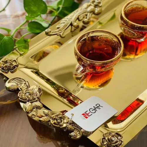 سینی پذیرایی  برند نگار استیل سایز بزرگ 