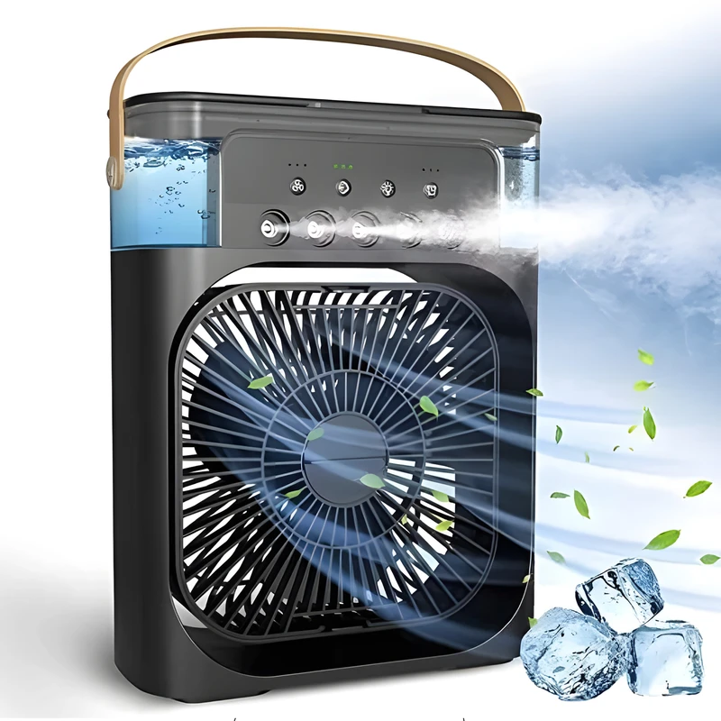 پنکه شارژی  رومیزی مه پاش   AIR COOLER FAN مدل CX-22 کد E473 تک و عمده