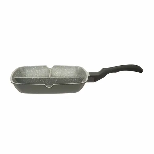 Aroos Teflon 3-Section Cast Iron Grill Pan code t1056