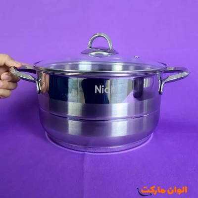 پخش قابلمه تک استيل NICHI   سایز24  تک و عمده کد t1147