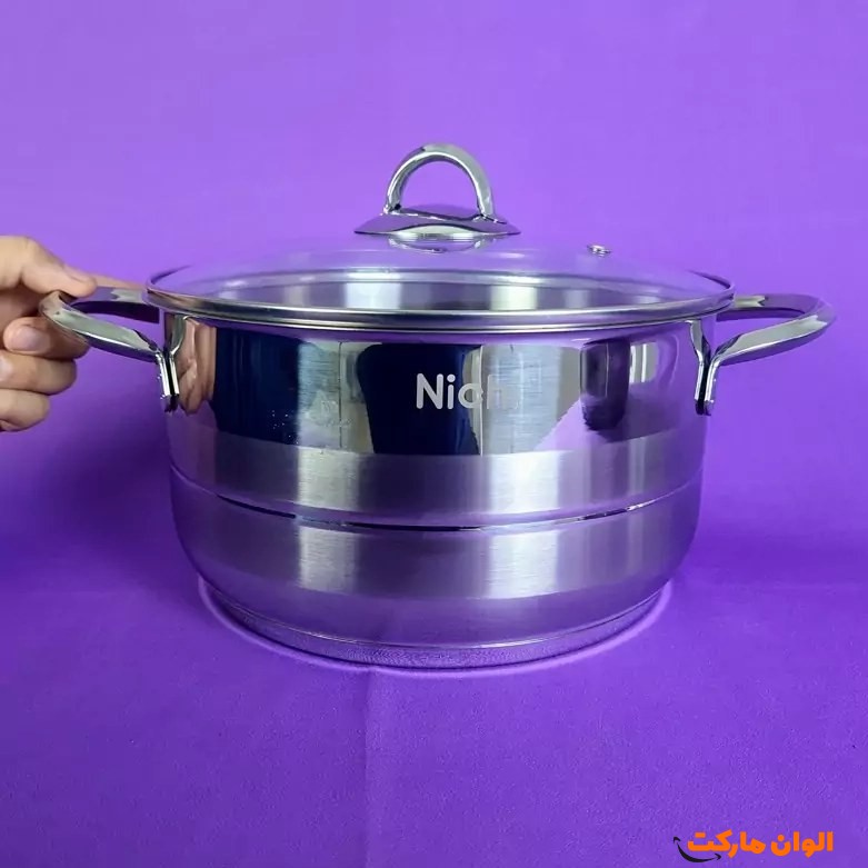 خرید قابلمه تک استيل NICHI   سایز 28 تک و عمده کد t1148