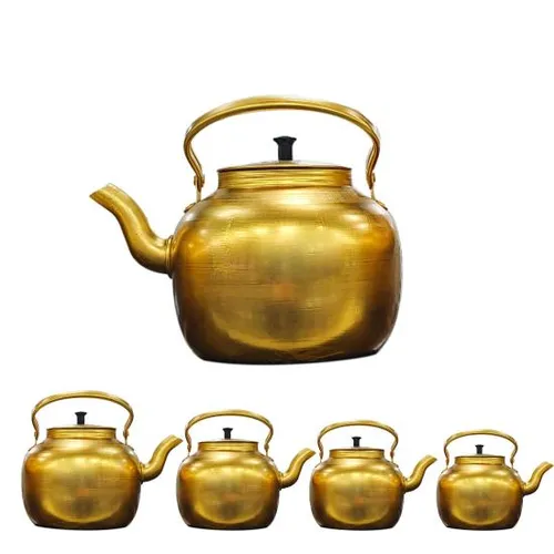خرید کتری طلایی سایز 6 لیتری تک و عمده