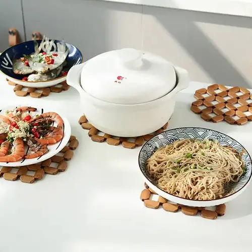 Wooden Pot Stand | Durable & Stylish Surface Protector