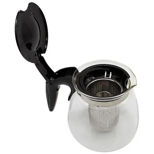 1100ml Pyrex Teapot | Heat-Resistant & Transparent