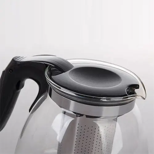 1100ml Pyrex Teapot | Heat-Resistant & Transparent