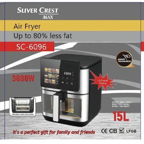  پخش سرخ‌کن15 لیتری  سیلور کرست مدل SC-6096 تک وعمده کد G4692