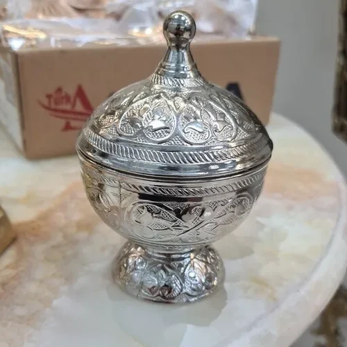 خرید قندان گرد پایه‌دار از برند Best Gift تک و عمده کد t1160
