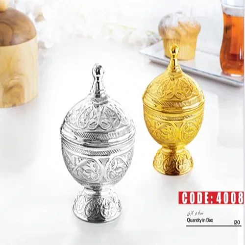 خرید قندان گرد پایه‌دار از برند Best Gift تک و عمده کد t1160