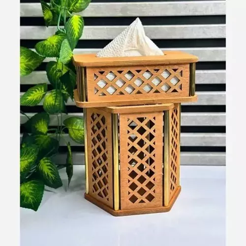 Distribution-set-of-napkin-holder-and-wooden-bucket-with-gold-railing-single-and-bulk-