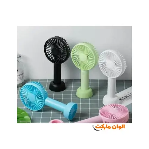 پخش پنکه سه حالته شارژی دستی با پایه jd-f10  کد E489 تک و عمده