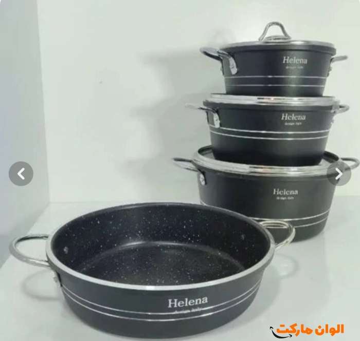 پخش سرویس قابلمه ۹ پارچه کلاسیک  هلنا تک و عمده کد t1201