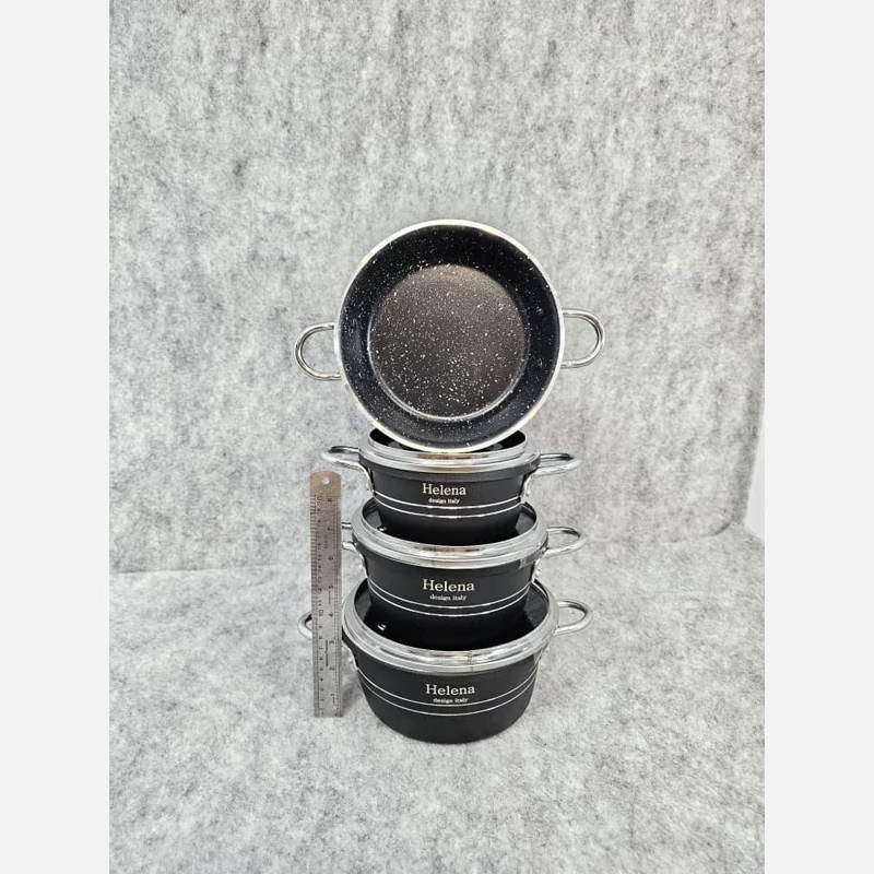 خرید سرویس قابلمه برند هلنا ۹ پارچه کلاسیک تک و عمده کد t1200