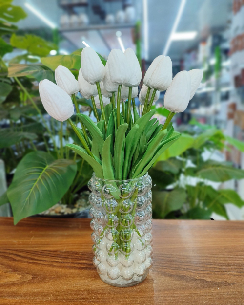 پخش گلدان شیشه ای  حبابی تک و عمده کد t1255