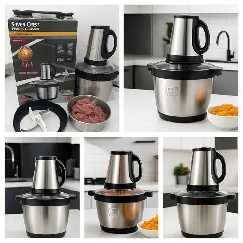پخش خردکن سیلور کرست مدل 10L سه سرعته هک‌شده با کاسه استیل و 10 تیغه تک و عمده کد t1267