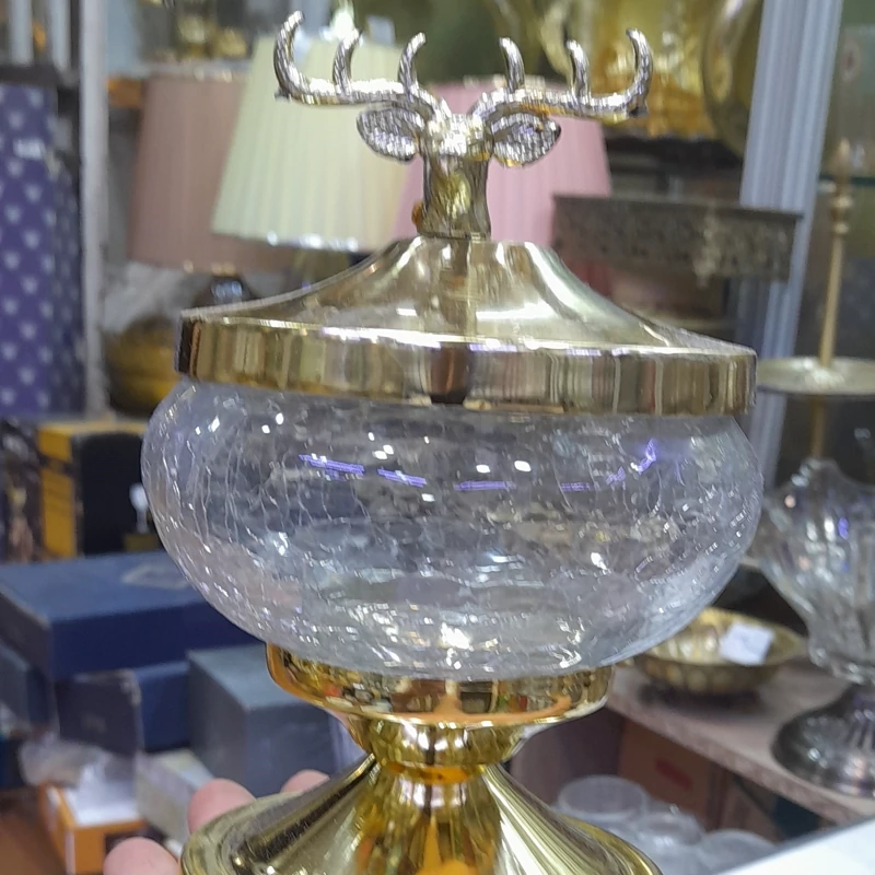 قندان پذیرایی طرح گوزن  تک و عمده کد G4759