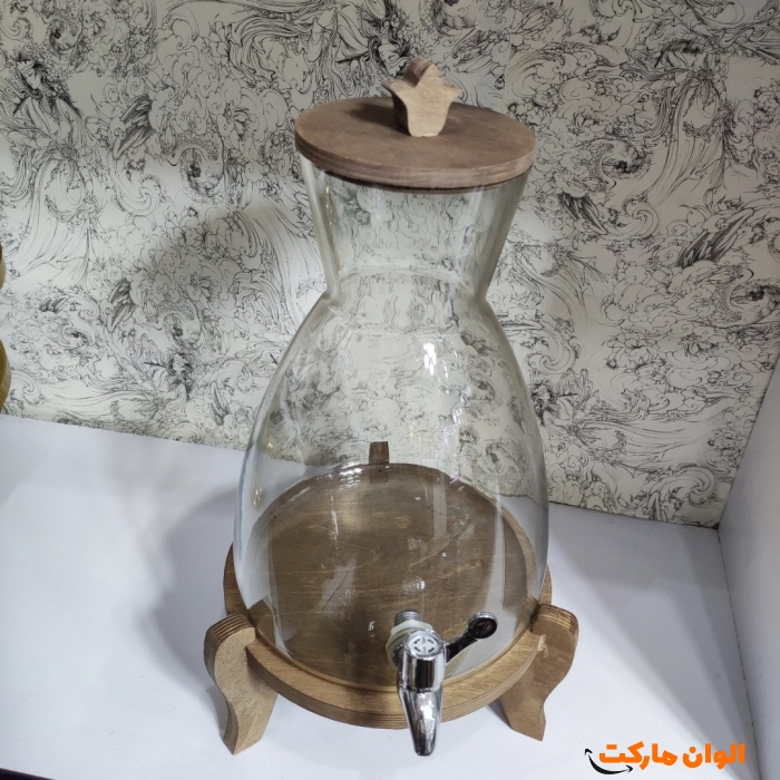 کلمن شیشه ای شربتی 10لیتری مارشال تک و عمده کد G4761