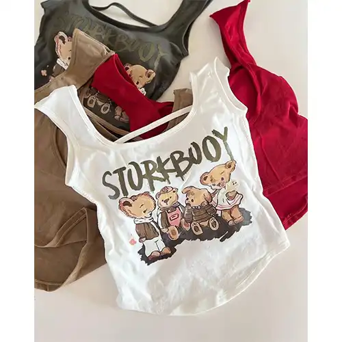 Women’s Doll Style Crop Top | Fixed Cup with Stylish Colors