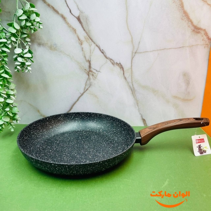 پخش  ماهیتابه تک دسته تمام گرانیتی بارولی سایز 32  تک و عمده کدP660