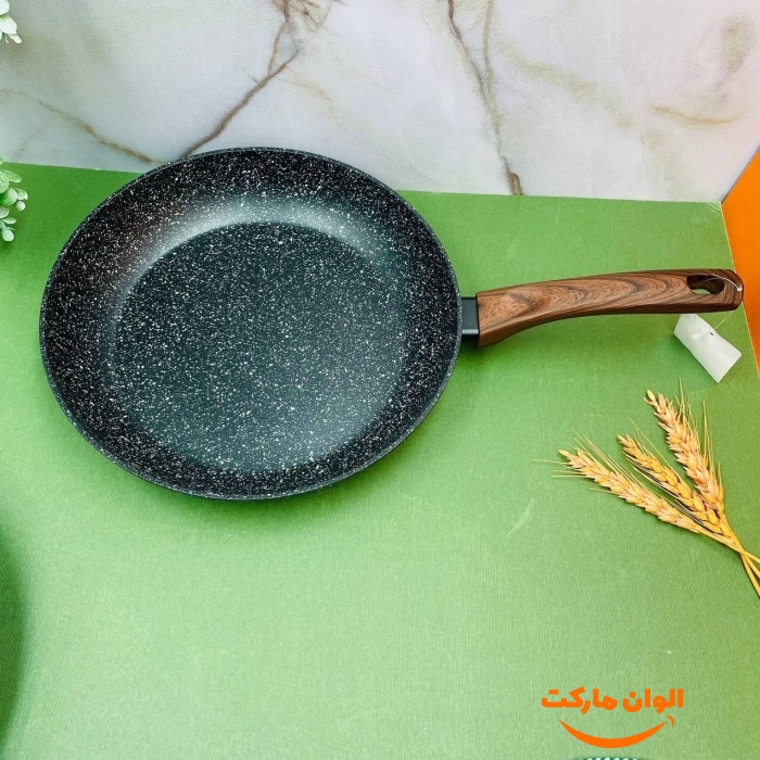 پخش  ماهیتابه تک دسته گرانیتی بارولی  سایز 28 تک و عمده کدP661