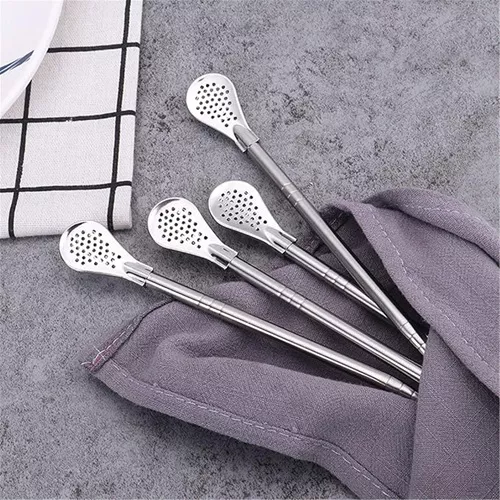 Stainless-steel-straw-spoon-with-filter-single-and-large-spoon-distribution