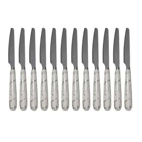 6-Piece Ceramic Marble Fruit Knife Set code t1225