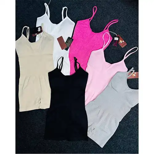 Women’s Seamless Short Overalls | Tummy Control & Adjustable Straps