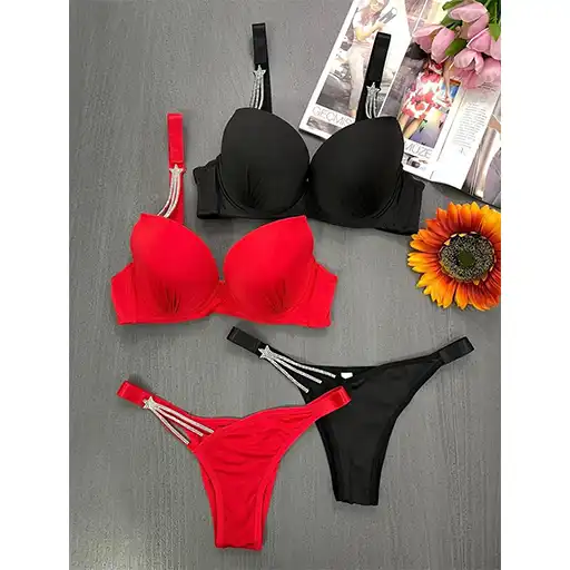 Women’s Padded Bra Set | Half Push-Up, High Quality