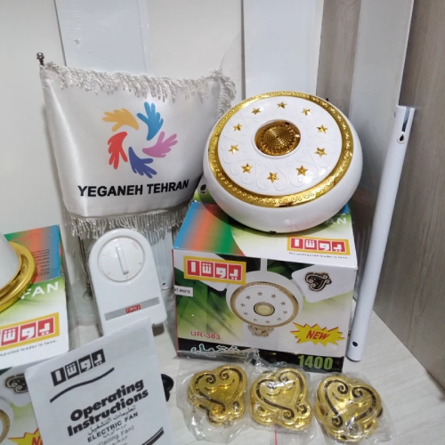 پخش  پنکه سقفی یوشا مدل 383 تک و عمده کد Z1484