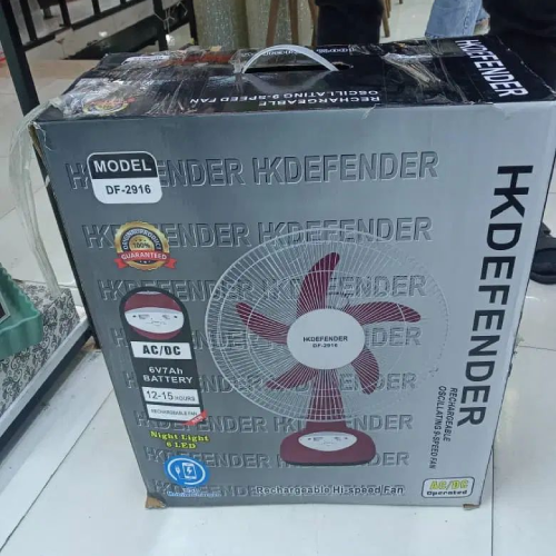 خرید پنکه رومیزی Hk defender مدل 2916 تک و عمده کد Z1505