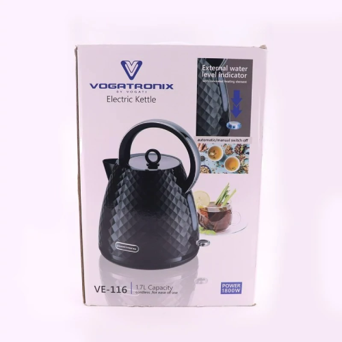 پخش  کتری برقی 1.7 لیتر VOGATlRONIX  مدل VE-116 تک و عمده کد Z1510