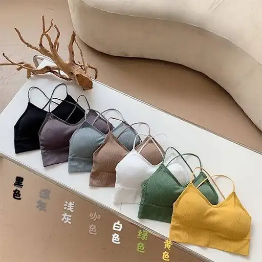 European Women’s Crop Top | Removable Cup & Cross Back