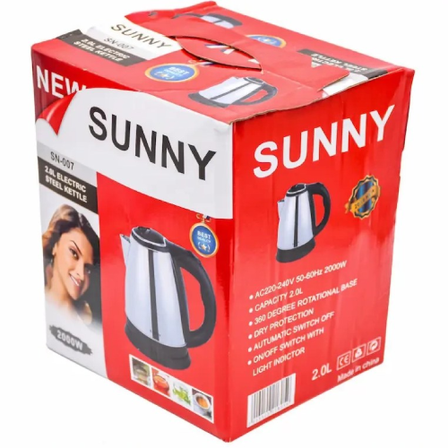 پخش  چای‌ساز ۲ لیتری SUNNY مدل SN-007 تک و عمده کد Z1542