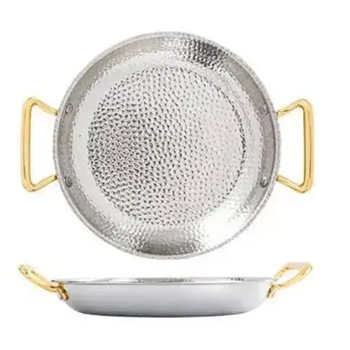 پخش ماهیتابه استیل وارداتی شعله مستقیم  تک عددی کد E704 تک و عمده