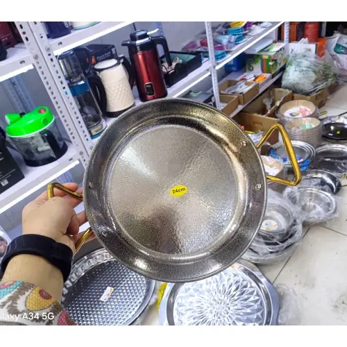 پخش-ماهیتابه-استیل-وارداتی-شعله-مستقیم-کد-e704-تک-و-عمده