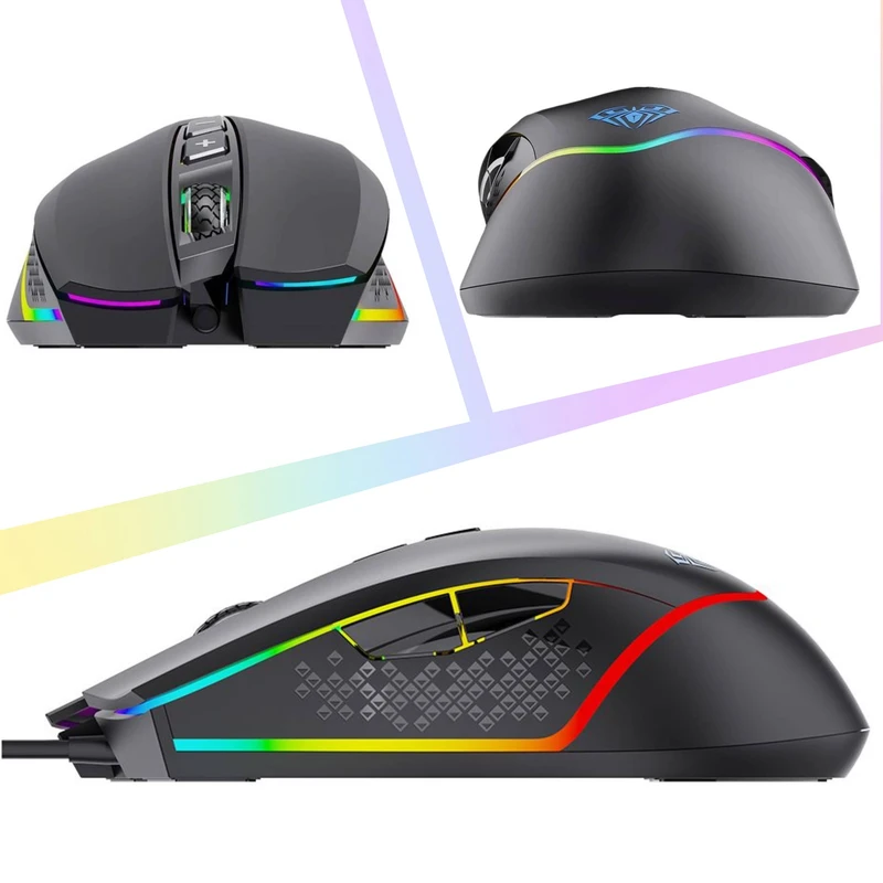 خرید ماوس با سیم گیمینگ آئولا مدل F805 تک و عمده کد Z1579